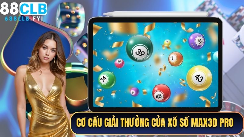 Cơ cấu giải thưởng của Xổ số Max3D Pro tại nhà cái 88CLB