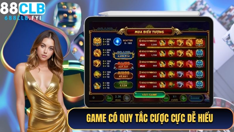 Tựa game có quy tắc cược cực dễ hiểu và chi tiết